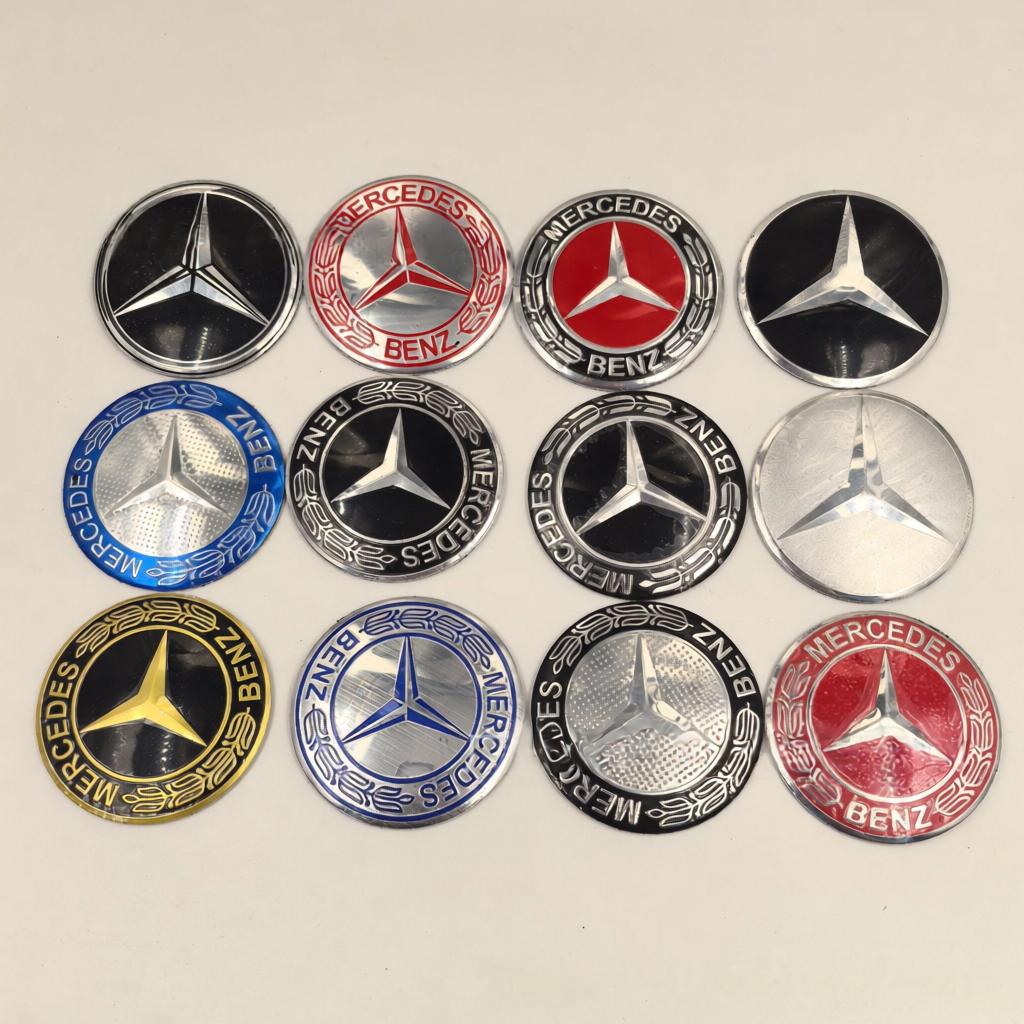 DDE2 LLL 56mm 60mm 65mm 75mm Car Wheel Center Hub Cap Emblem Sticker Mercedes Benz W204 W205 W212 W213 W221 W177 W246 GLA GLC CLA ABC