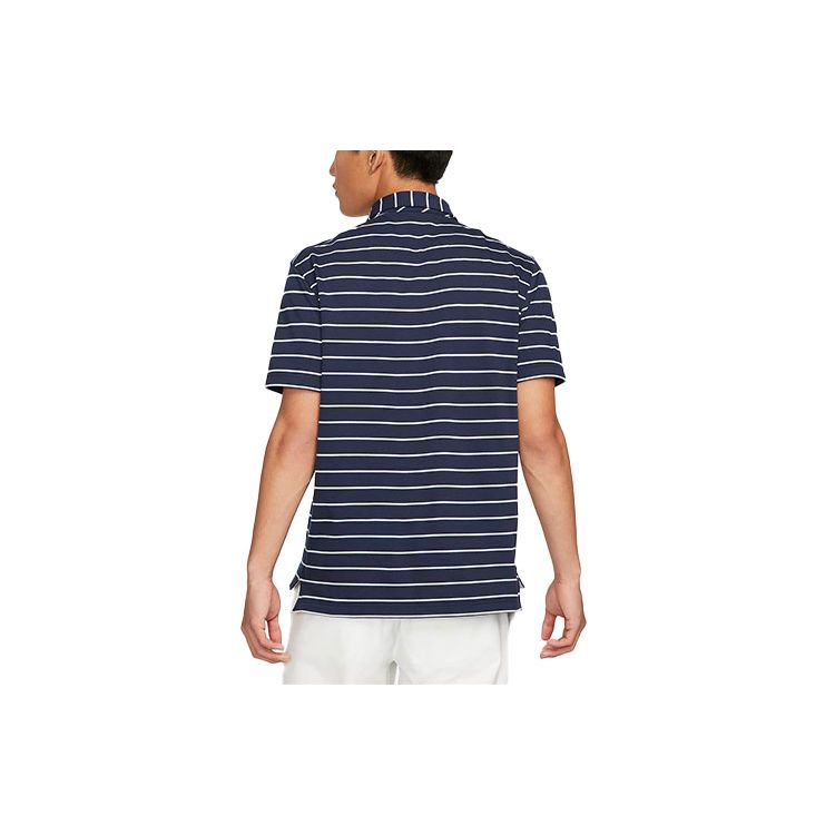Nike Dri-FIT Striped Breathable Polo Shirt Men tops Blue DH0892-451