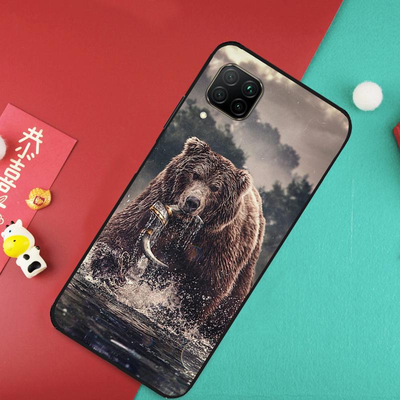 Grizzly Bear Case For Huawei P20 P30 P40 Lite Nova 11 Pro 9 10 SE 3i 7i 11i 5T Y60 Y61 Y90 Y91 Y70 Cover