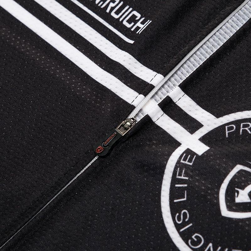 Jezdecké dresy Cyklistické oblečení Set Muži Dlouhý rukáv Černý bryndák Kalhoty Oblečení na kolo