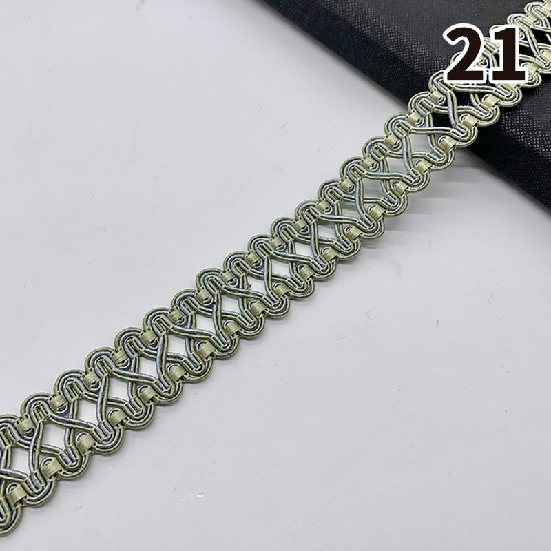 11,5–12 Meter Quastenbesatz, Spitzenband, 3 cm Breite, Spitzenbesatz, Fransen zum Nähen von Vorhängen, Heimpolstern, DIY-Zubehör