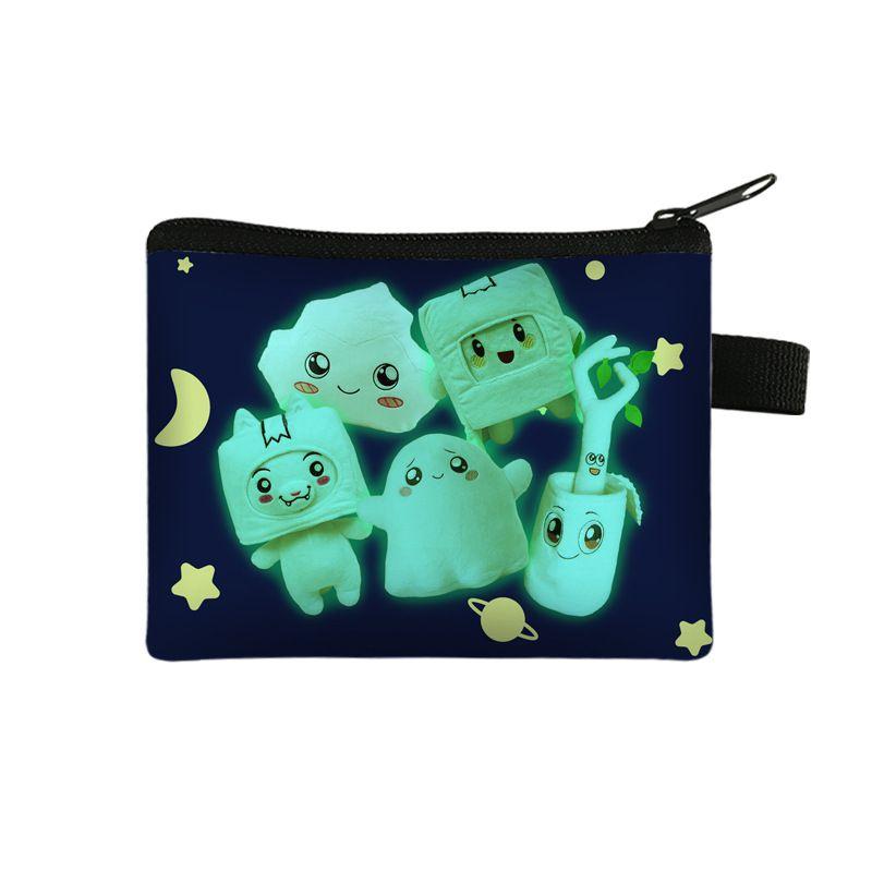 

Кошелек Lankybox Держатель для монет и карт Кошелек Косметичка Портативный органайзер для хранения Fluorescent