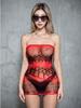 Fashionable Gradient Jacquard Mesh Sexy New Dress Elegant For Women Red Black Tank Mini Dress Mesh Lace Sexy Tops Korean Y1Zf