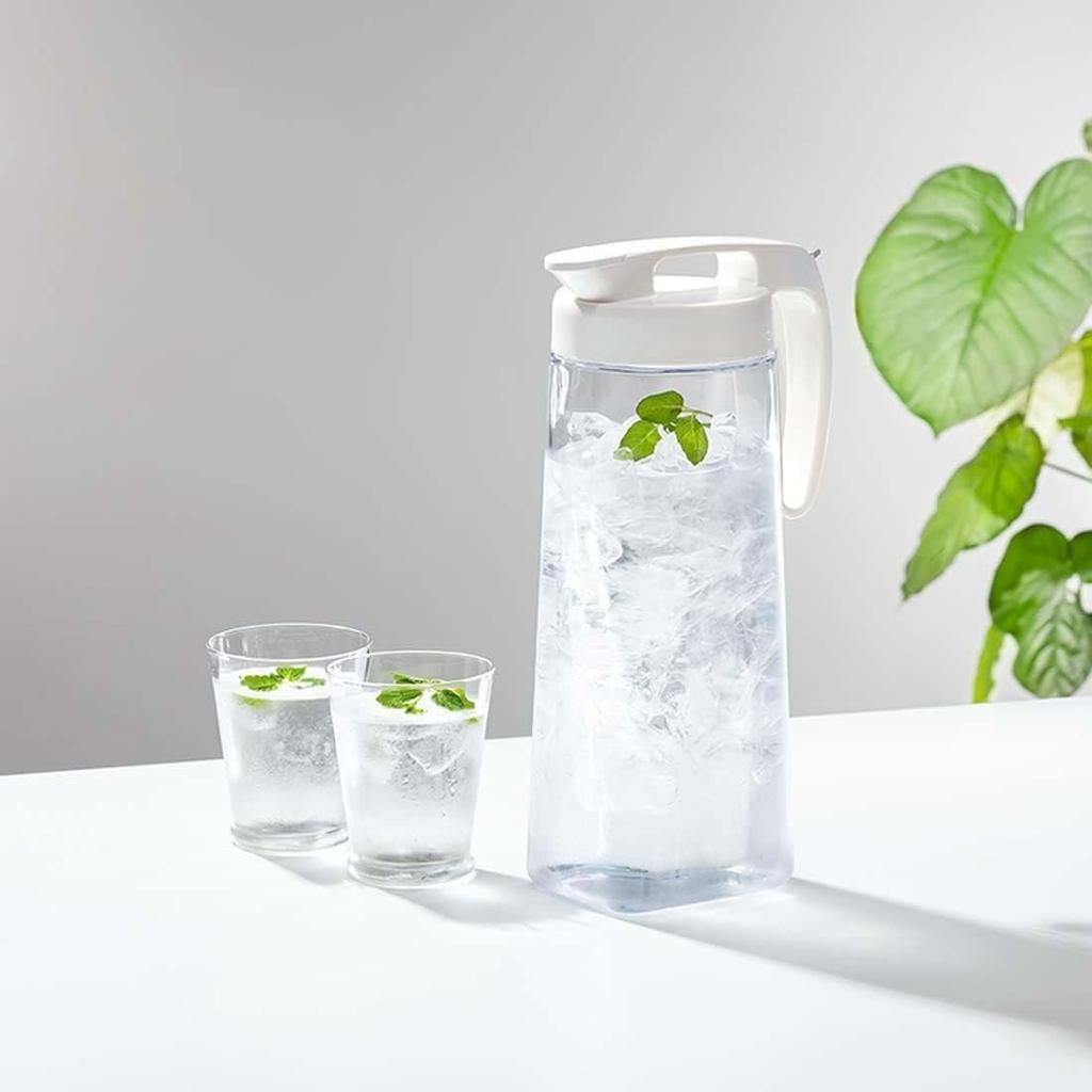 Lustroware Cold Water Pitcher 2.1L - 2-Piece Set, BPA-Free, Seamless Design
