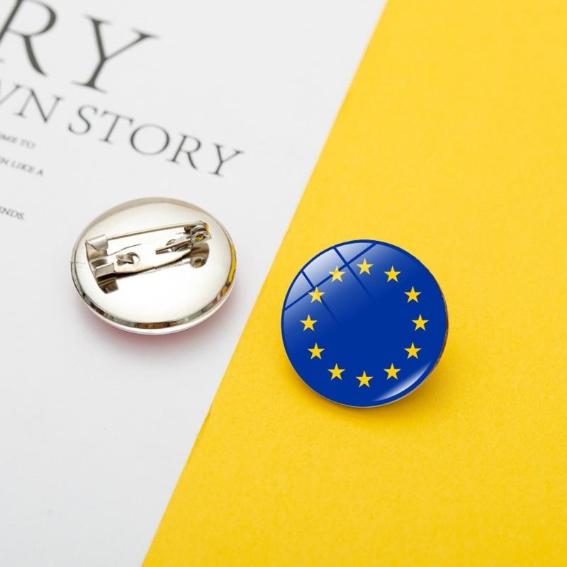 Colorful Metal Flag Pins Stylish National Flags Badges Portable Shirt Lapel Pins Fashionable Brooches Accesssory