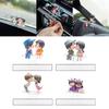 Auto Interior Decoration Sliding Couple Figurine Vehicle Ornament Car Decoration Accessory Cute Figurine Decor