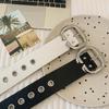 Punk Style Design Sense Wide Belt Female Y2K Personality Advanced Sense With Skirt Jeans Belt Pu Leather Belt Accessories