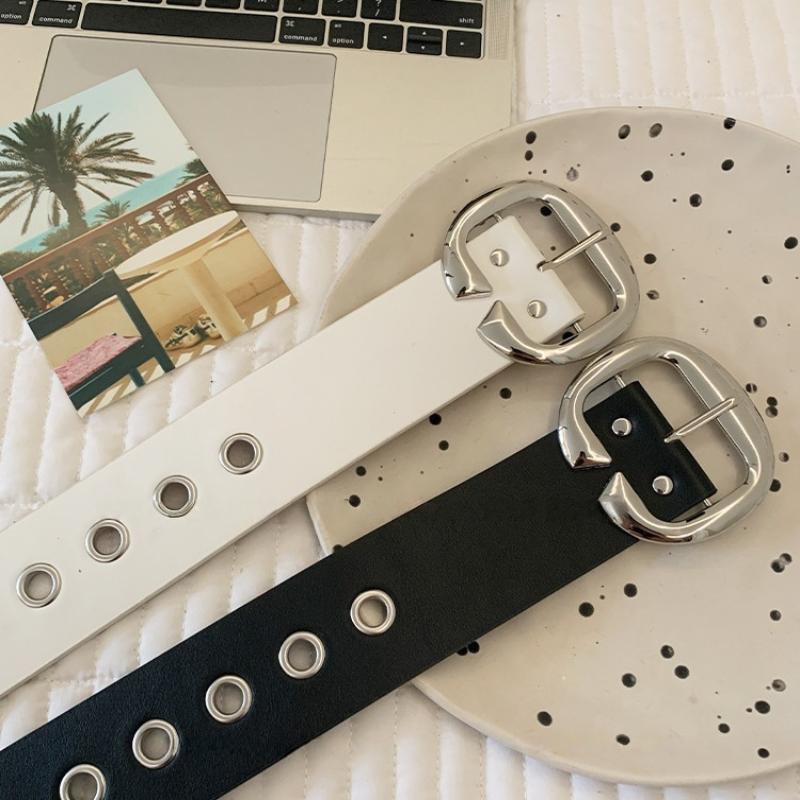 Punk Style Design Sense Wide Belt Female Y2K Personality Advanced Sense With Skirt Jeans Belt Pu Leather Belt Accessories