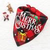 Christmas Day Pet Small Medium Large Dog Dog Cat Double Teddy Dog Triangle Towel Saliva Cat Bib Supplies