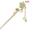 Vintage Chinese Style Hair Stick, 1 Piece Metal Hairpin with Rhinestone Decoration