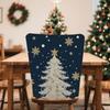 Christmas Printed Chair Cover, Available For Banquets, Family Dinners, Christmas Atmosphere, Home Decoration, Restaurant Christmas Decoration
