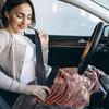 12V Car Electric Heated Blanket Smart 9 Heating Level 2/8/10 Hours Auto-Off Machine Washable Flannel Travel Car Electric Blanket