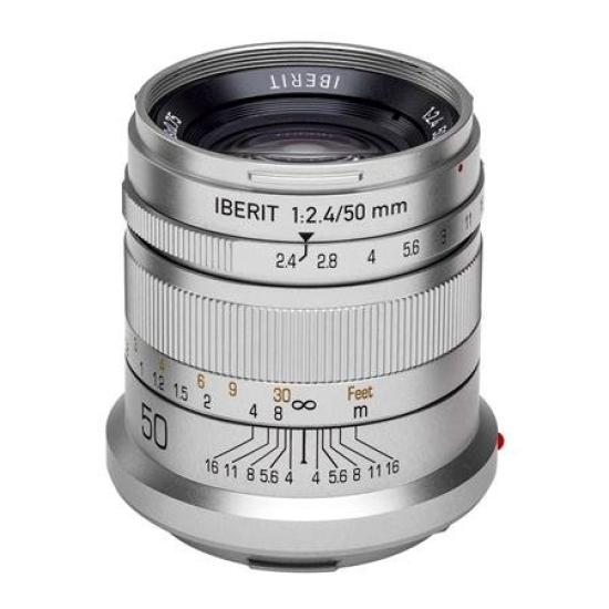 

KIPON Single Focus Lens IBERIT 50mm Lens for LEICA SL Mount Frosted Silver f/2.4
