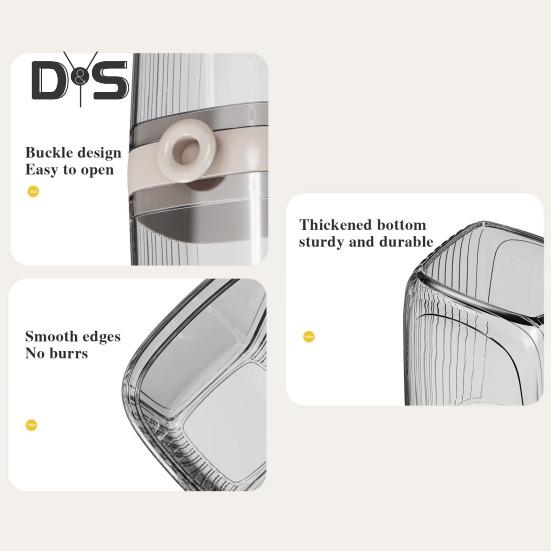 Travel Soap Case with Toothbrush Box Leakproof Easy To Clean Bathroom Soap Container with Lid Portable Bar Soap Holder