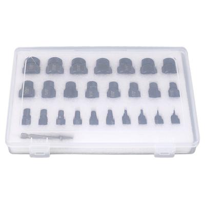 26Pcs Screw Extractor Set Multi Spline Guide Remover Tool for Rust Damaged Studs Bolts