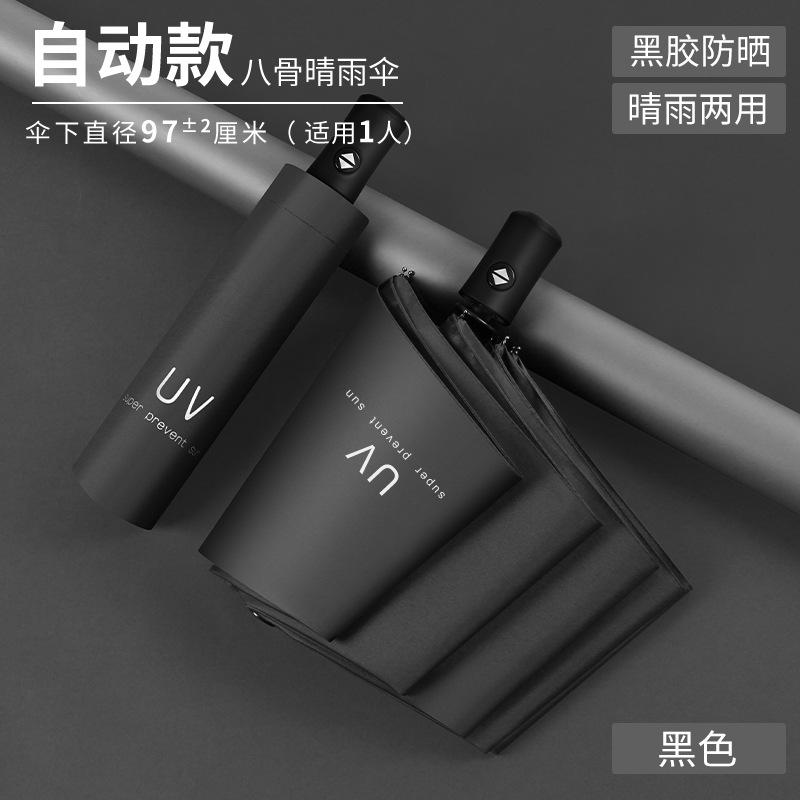 Automatischer Ölgemälde-Regenschirm Blume Ins Wind Regenschirm Tragbarer Starker Vinyl Sonnenschirm Sonnenschirm