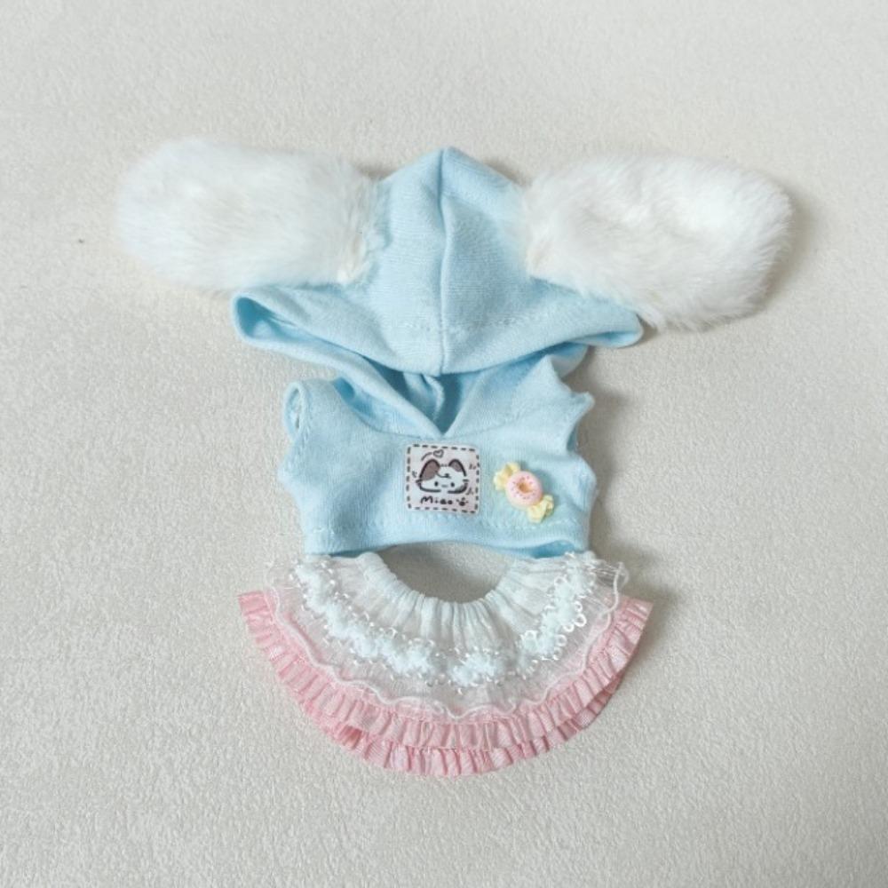 Gestreifte Mütze 10cm Baumwollpuppenkleidung Anzug Puppen Anziehset Puppenkleidung Outfit Kindergeschenk
