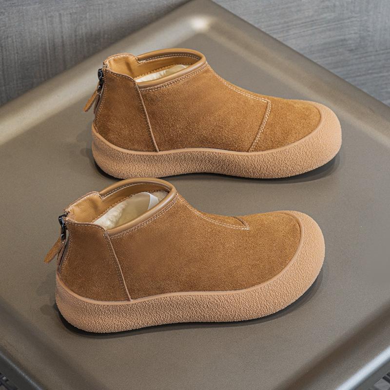 Fashion AIYUQI Snow Boots Women Large Size 2025 Winter Genuine Leather Women Short Shoes Thickened Warm Winter Boots Women