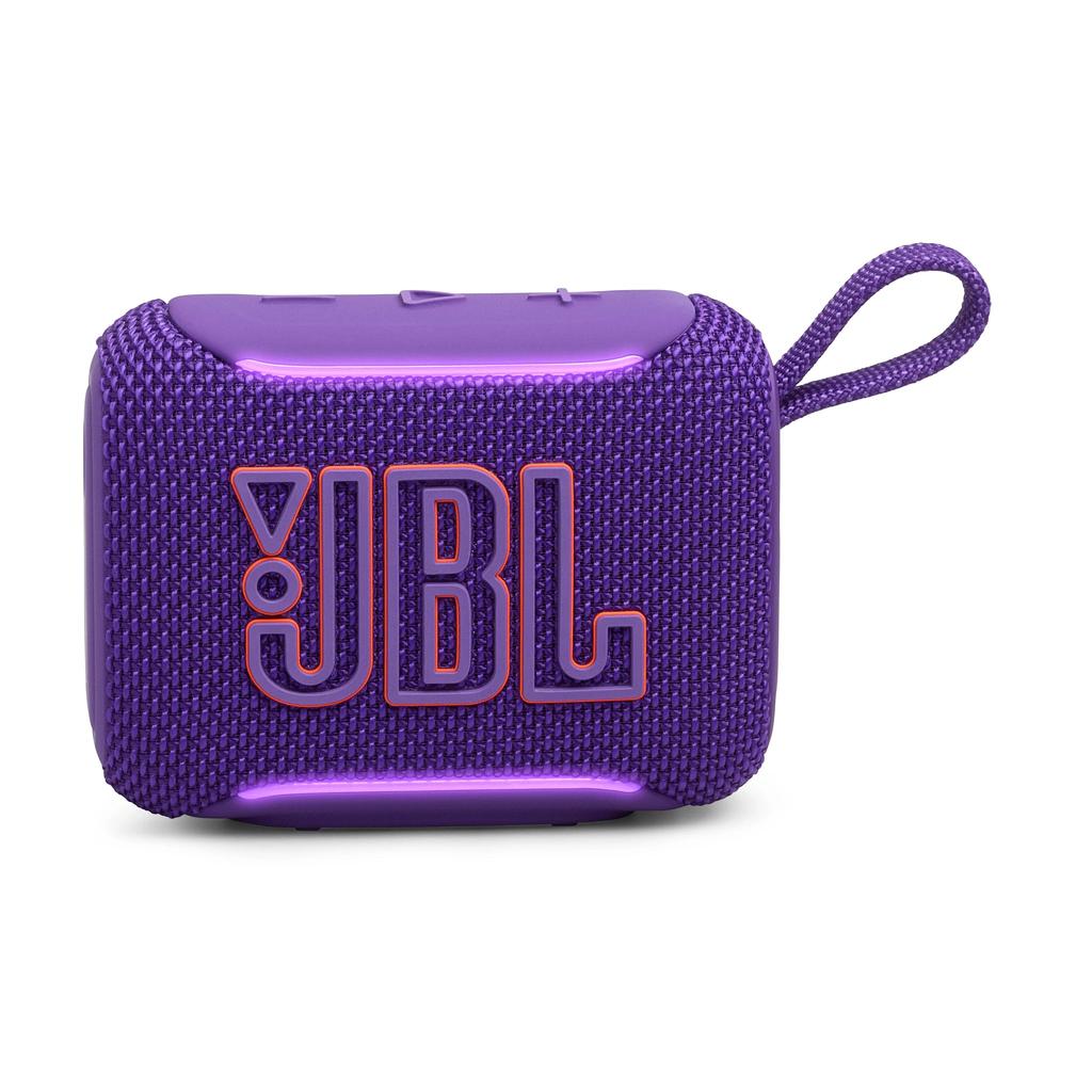 JBL GO 5 Bluetooth Speaker JBLGO5PURJN Portable Waterproof Dustproof IP68 USB-C Charging Stereo Pairing Ambient Edge Light AirTouch App Support