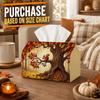 1pc Woodland Wildlife Tissue Box - Squirrel Oak Tree Leaf Napkin Storage Box, Suitable for Rolls/facial Tissues/single Sheets,available for Autumn Roa