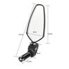 2PCS High-definition Bike Mirror 360 Rotation Adjustable Lightweight Rearview Mirror with 2 Wrenches Glass Mirrors Outdoor