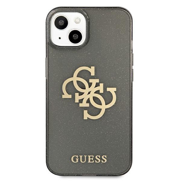 Etui Do iPhone 13 Mini Guess Glitter 4G Big Logo Czarne