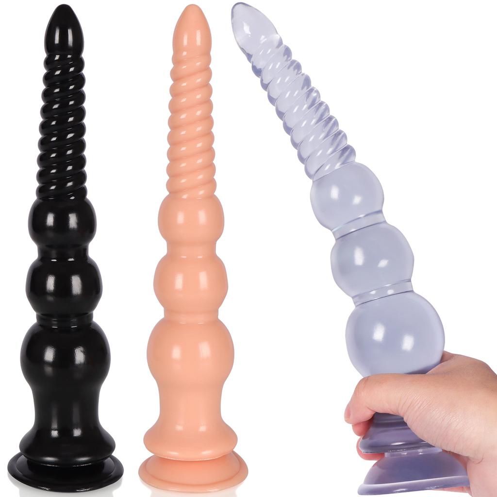 Super Long Gourd Pull Beads Butt Plug Soft Anal Massage Masturbation Device SM Chrysanthemum Anal Dilator Sex Toys