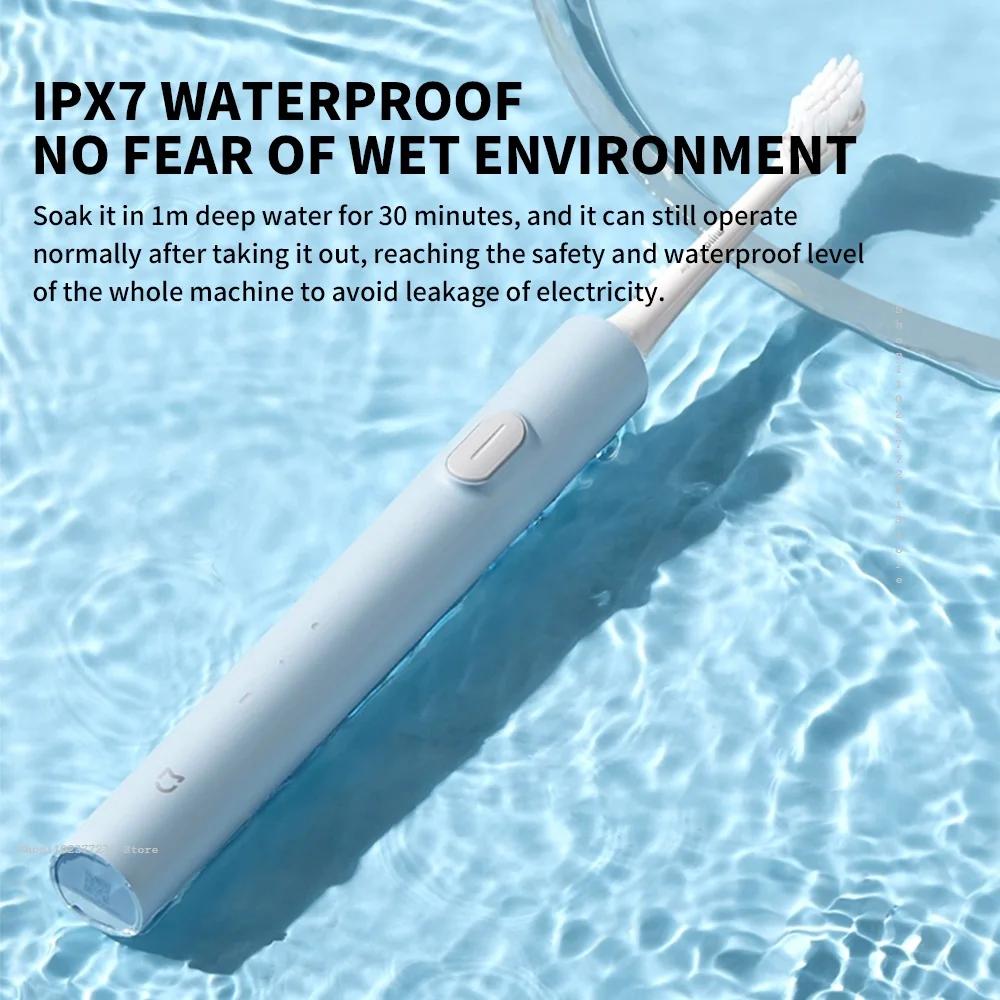 Xiaomi Mijia Sonic Electric Toothbrush T200 Type-C Charging IPX7 Water Proof Antibacterial Bristles Xiaomi Toothbrush