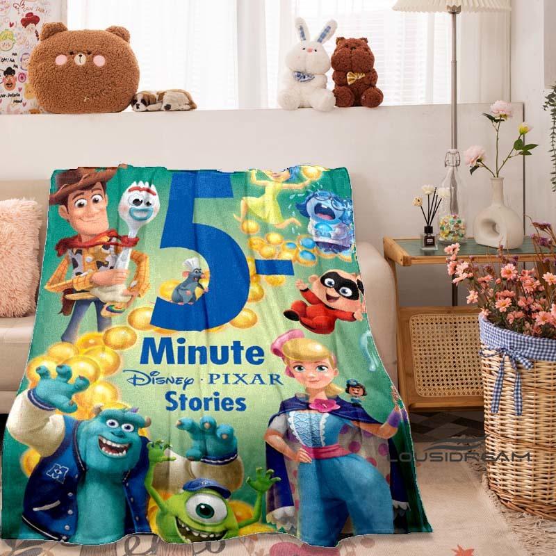 3D Printed Toy Story Cartoon Warm Soft Fluffy Blanket Suitable for Children and Adults, Sofa Bed Blanket Cover, Travel Gi