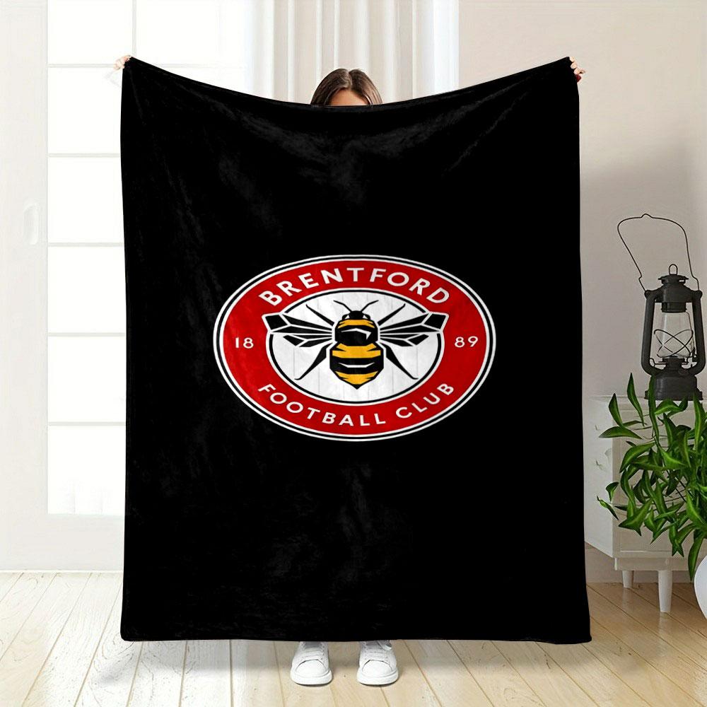 Brentford FC Logo Blanket Design Print Blanket Soft and Cozy Perfect for the Living Room Bed Sofa or a Nap,gift
