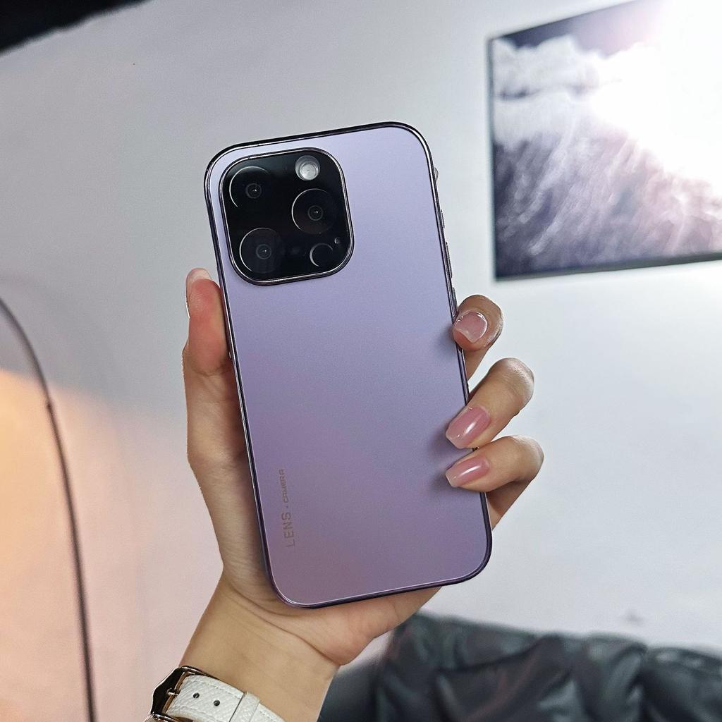 Electroplated Matte Finish Suitable for Apple 16promax Phone Case IPhone15 Lens Film  14PC Full Package  13 Protective Case