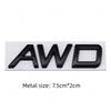 3D Metal AWD T5 T6 B5 B6 Letter Badge Sticker Rear Trunk Emblem  Decal High-Quality Automotive Exterior Accessories