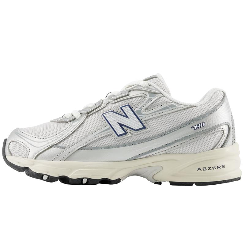 New Balance Kids' 740 Retro Patchwork Sneakers