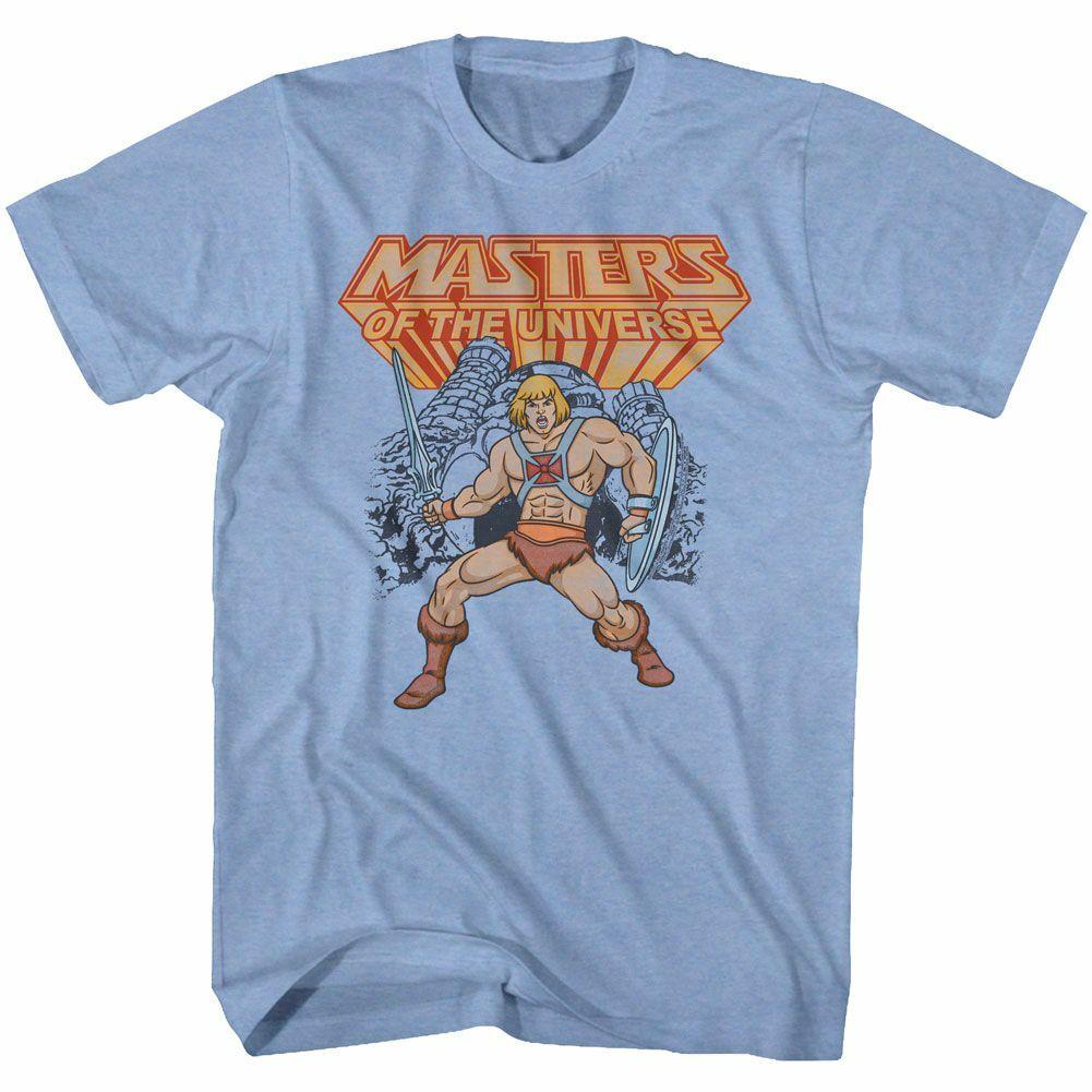 

Masters of the Universe He-Man Light Blue T-Shirt Mens Womens Tees Top S