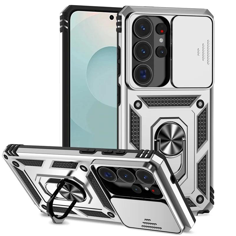 Shockproof Armor Case For Samsung S26 Ultra 5G Camera Lens Protection Fundas For S 26 Plus S26Ultra Magnetic Holder Ring Cover