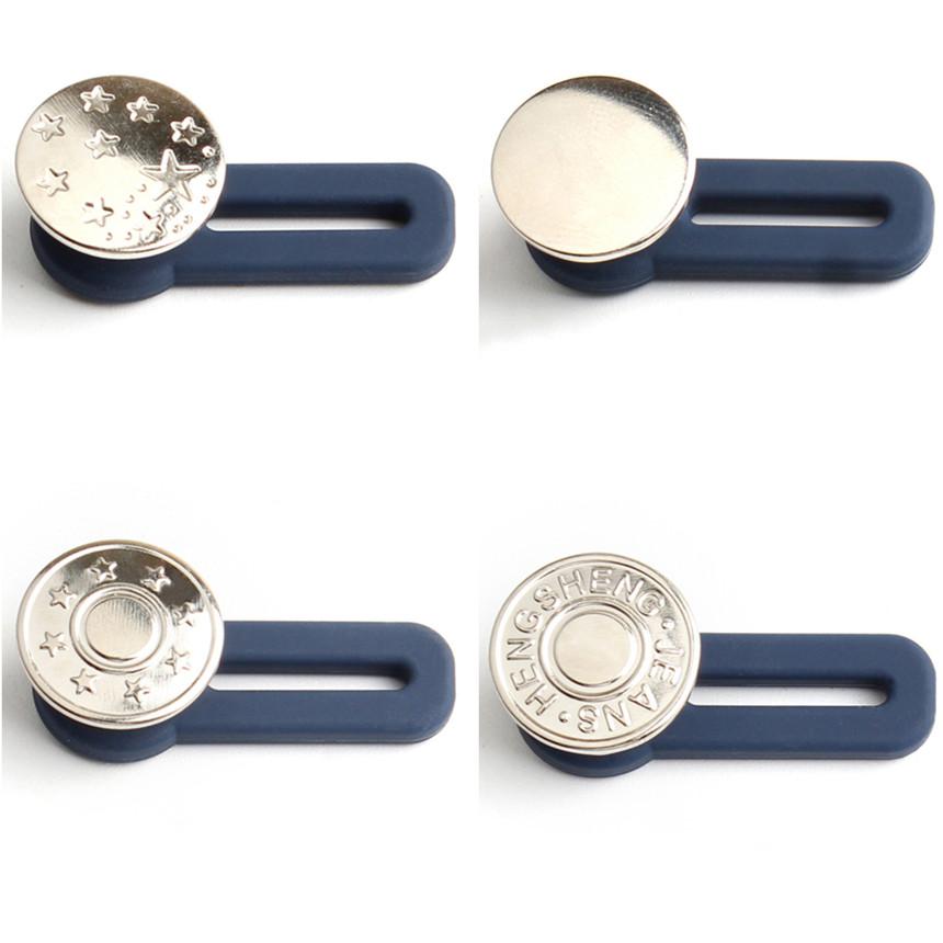 

4 шт./компл., 17 мм, швейные пуговицы, регулируемая разборка, выдвижная джинсовая пуговица на талии, металлические удлиненные пряжки, расширитель пояса для брюк B Set