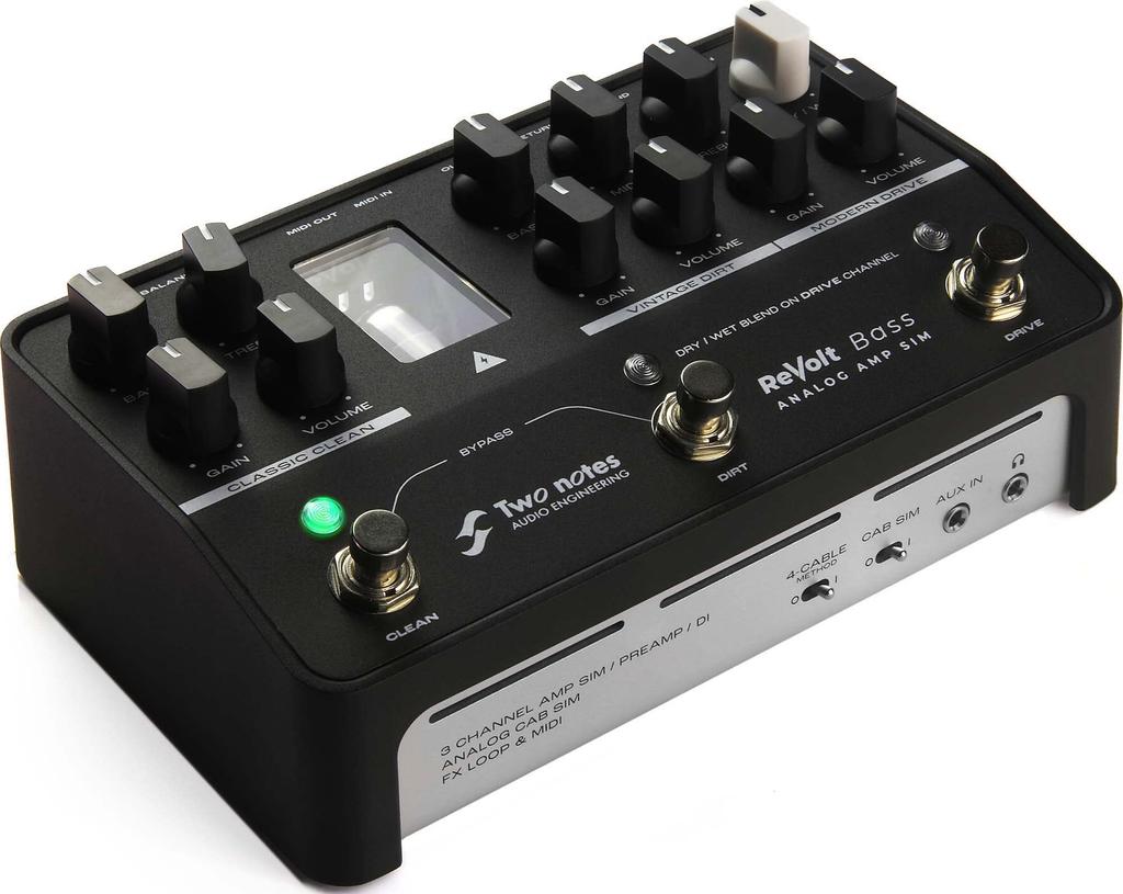 Two notes Analog amp simulator for bass ReVolt Bass regular import [Domestic product]