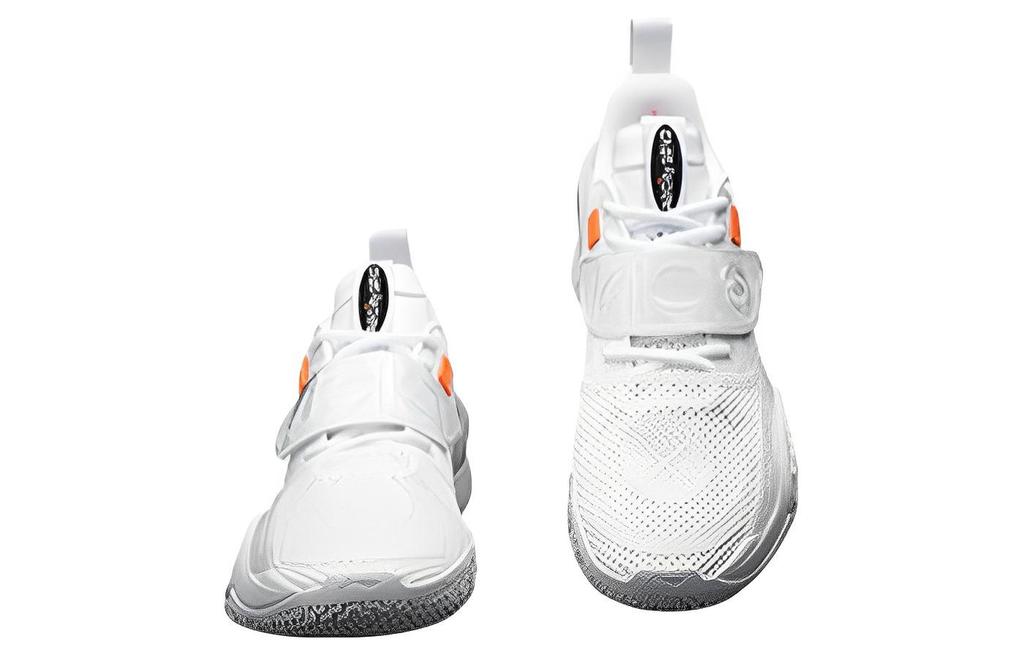 Li Ning All City 10 V2 ' White Hot ' Textile, Leather Slip Resistant, Abrasion Resistant, Breathable Low Top ABAS059-3