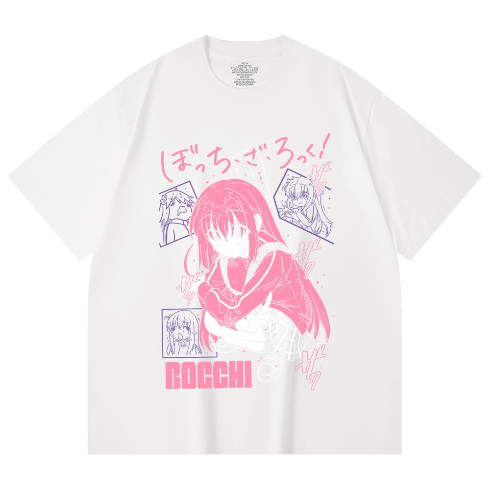 230 Gsm 100% Cotton Bocchi The Rock V5 Print Unisex Heavy Cotton T Shirt