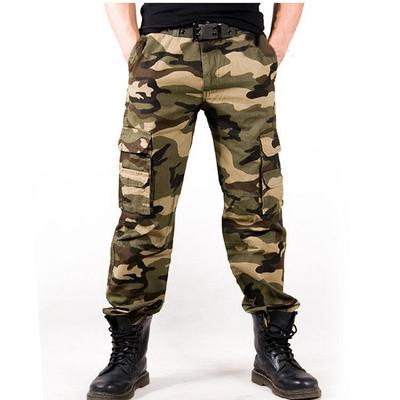 Pantalon cargo tendance en coton pour homme, style militaire, style jogging, style militaire, poches