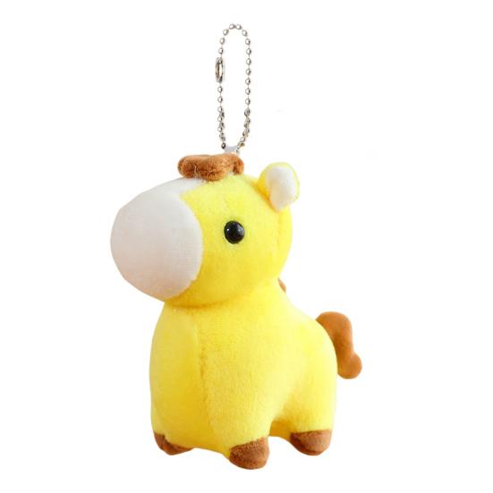 Horse Plush Pendant Soft Stuffed Animal Bag Charm Cartoon Horse Figurine