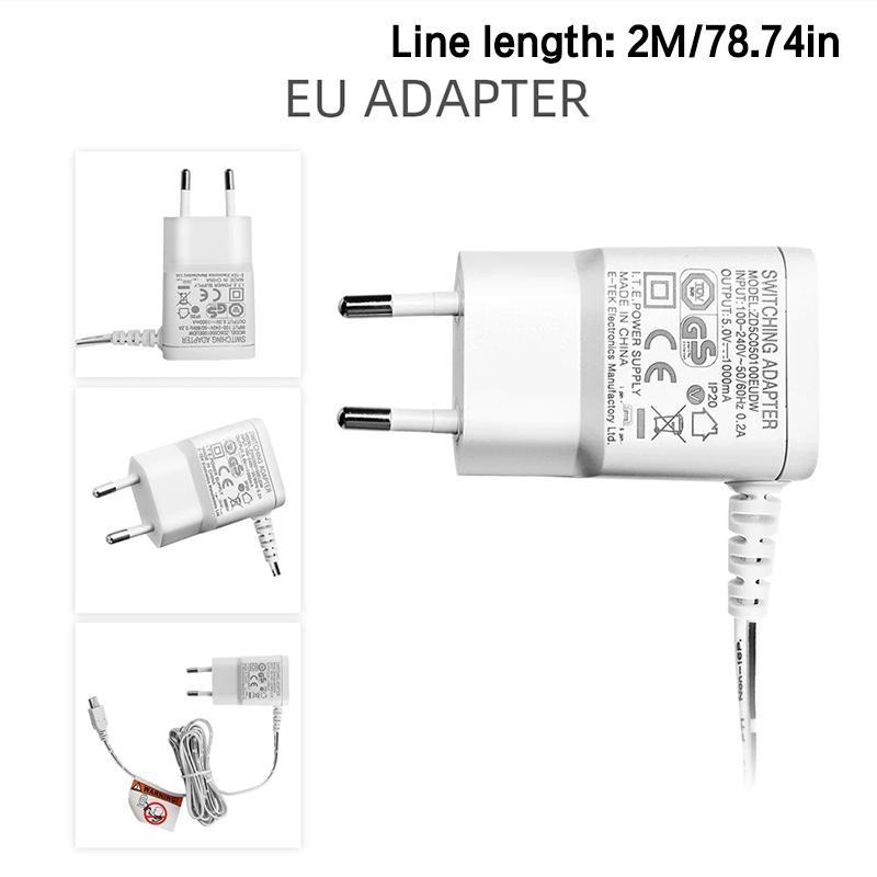 110-240V Original Eu Power Adapter Charger Mini Usb Connector For Baby Monitor Vb601 Vb603 Vb605 Baby Nanny Camera Dc 5V 1000Ma