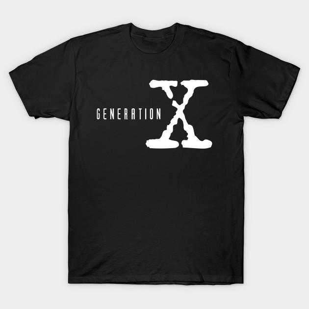 

Men Black Print T-shirt Generation X No-Cut Transfer Paper Print Cotton Tshirt XL чорний
