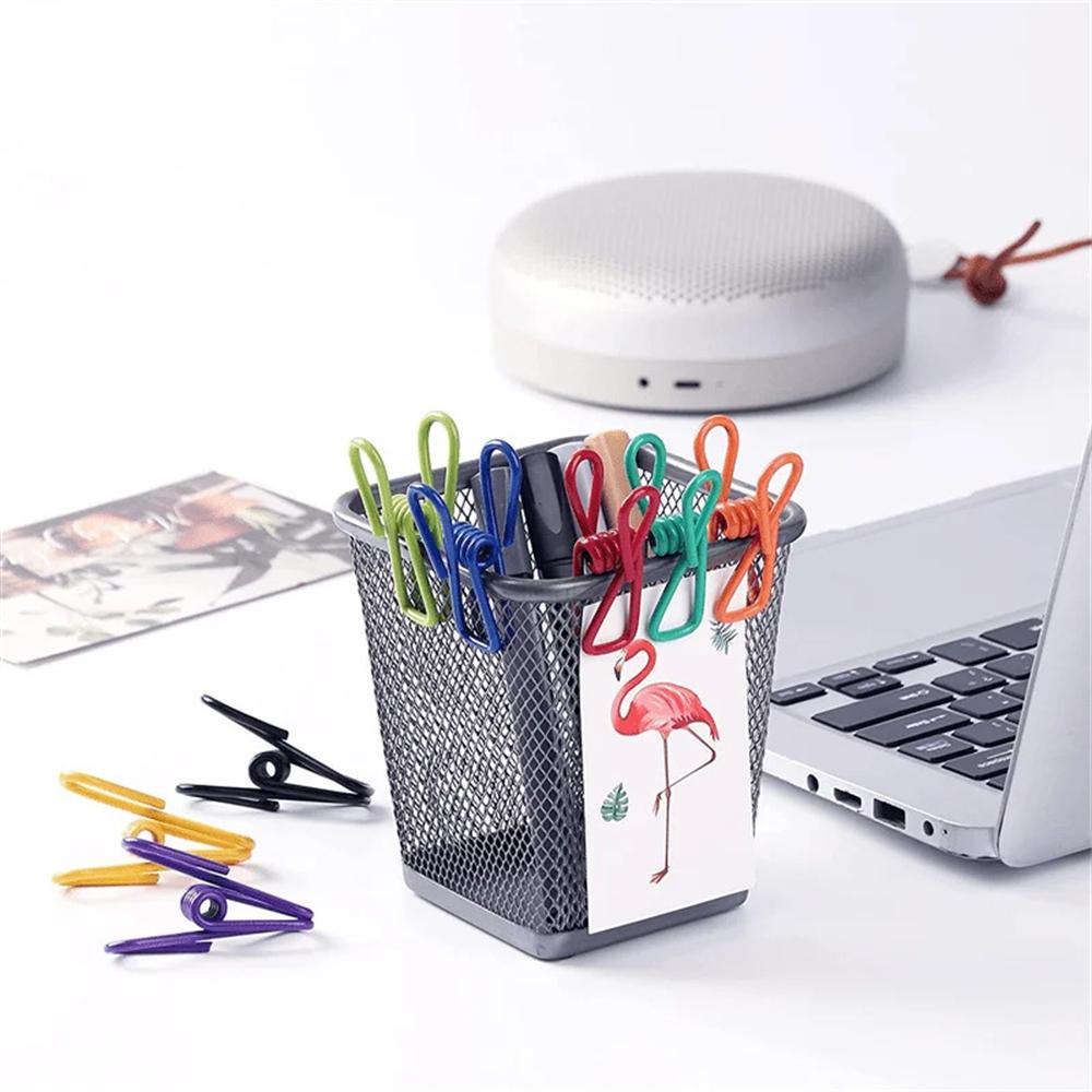 12pcs Durable Multi-Purpose Steel Clips for Sealing Food Bags Chips& More,Easy To Clean Kitchen & Dining Accessories