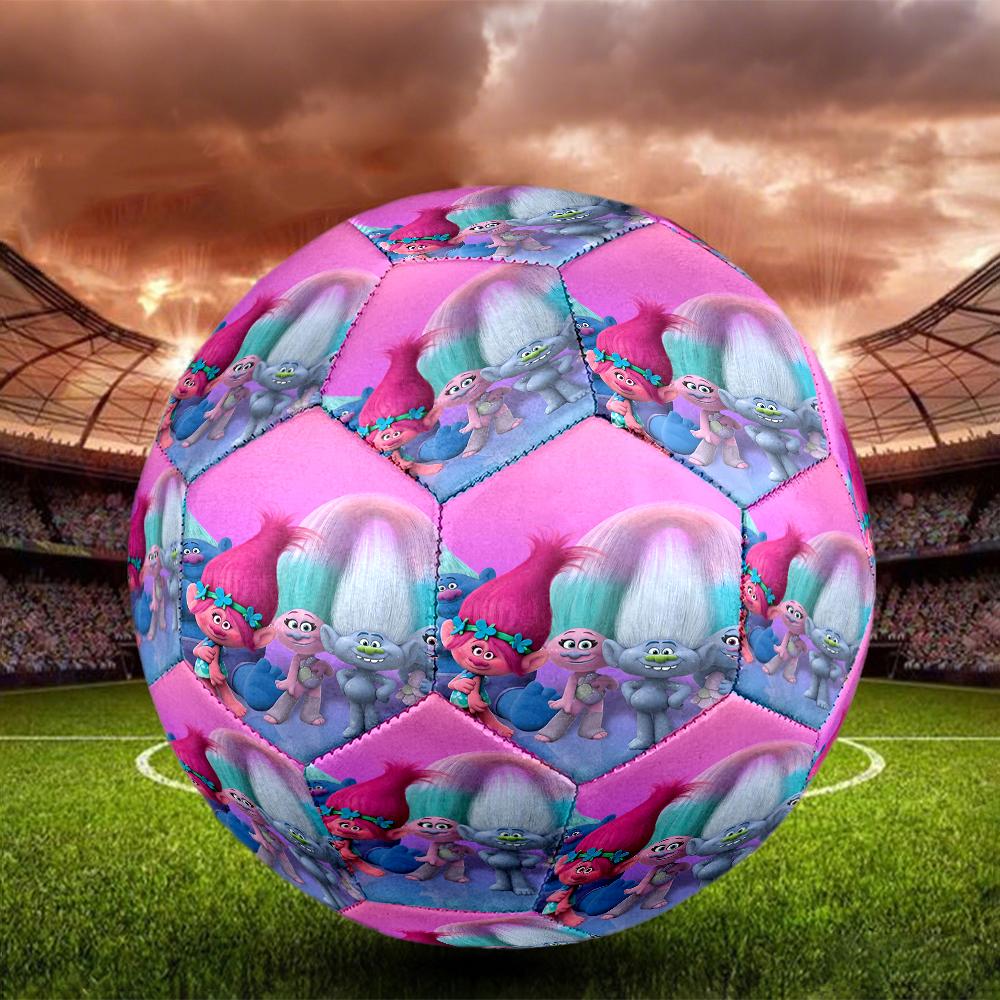 Trolls Theme Size 5 Soccer Ball, Suitable for Both Indoor and Outdoor Matches, a Gift Suitable for Everyone.