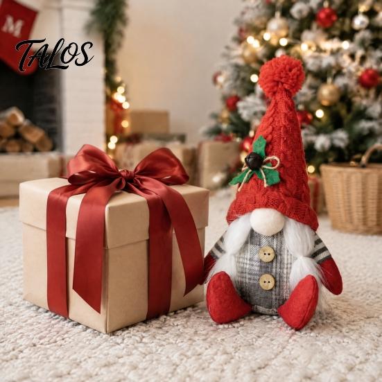 Holiday Hanging Ornaments Faceless Plush Doll, Christmas Tree Ornaments, Knitted Rudolf Stuffed Decorative Baubles Toy, Nordic Window Tabletop Display