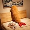 100cm Kawaii Garnelen-Plüschtiere Lebensechte Küche Tempura Stofftierpuppe Weiches Lustiges Kissen Geburtstagsgeschenke