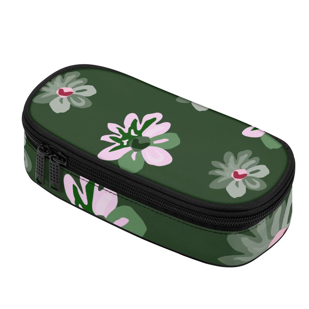 Pencil Pouch Neat Design 300D Polyester Zipper Closure with Pen Slot Board Mesh Pocket and Large Storage Section for Students