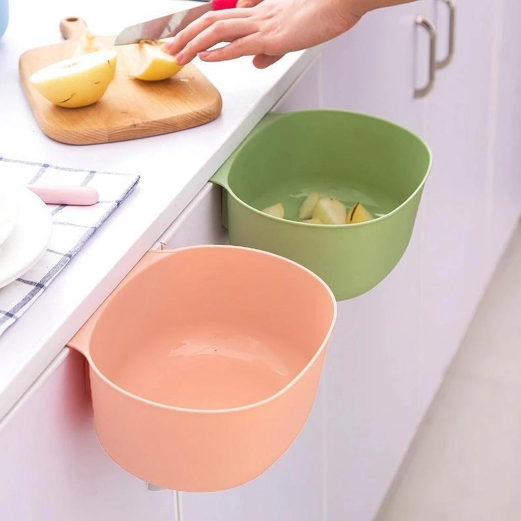 Plastic Caet Door Hanging Trash Can Waste  Garbage Basket Kitchen Tool