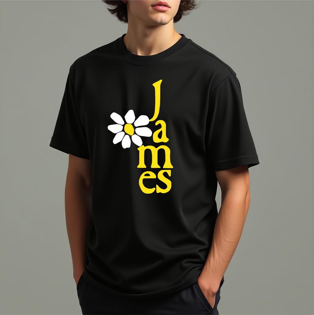 Indie Rock Band T-shirt James Daisy Logo Music Lovers Tim Booth Fan Top Gift Tee